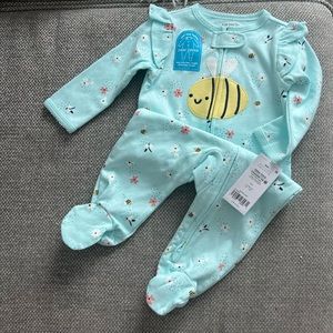 Bee 2-Way Zip Cotton Sleep & Play
